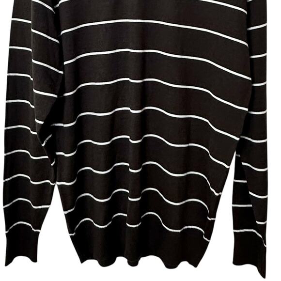 Ablanche New York Brown Striped Sweater Men’s Large NWT Acrylic Knit Pullover - Picture 4 of 9